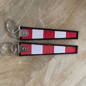 Keyring &quot;Windsock&quot; engraved and numbered