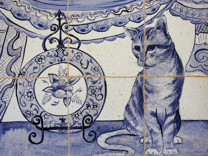 Kitchen Wall Art / Blue and White / artwork / kitchen decor | Etsy