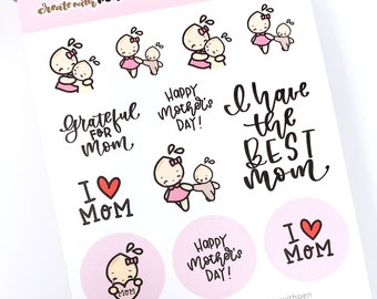 C15 / Feliz Día de la Madre / Pegatinas Planner