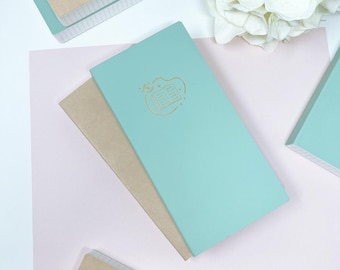 Mint Weeks Size | Ink-it Grid Notebook | 544 Page | Tomoe River Paper | Fountain Pen