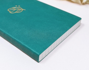 Quaderno a quadretti Ink-it formato passaporto verde foresta / 272 pagine / Carta Tomoe River / Penna stilografica