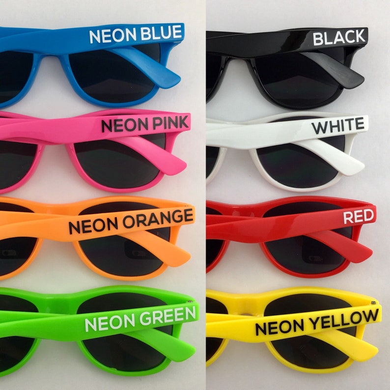 KIDS Personalized Sunglasses Birthday Party Favors Family Etsy