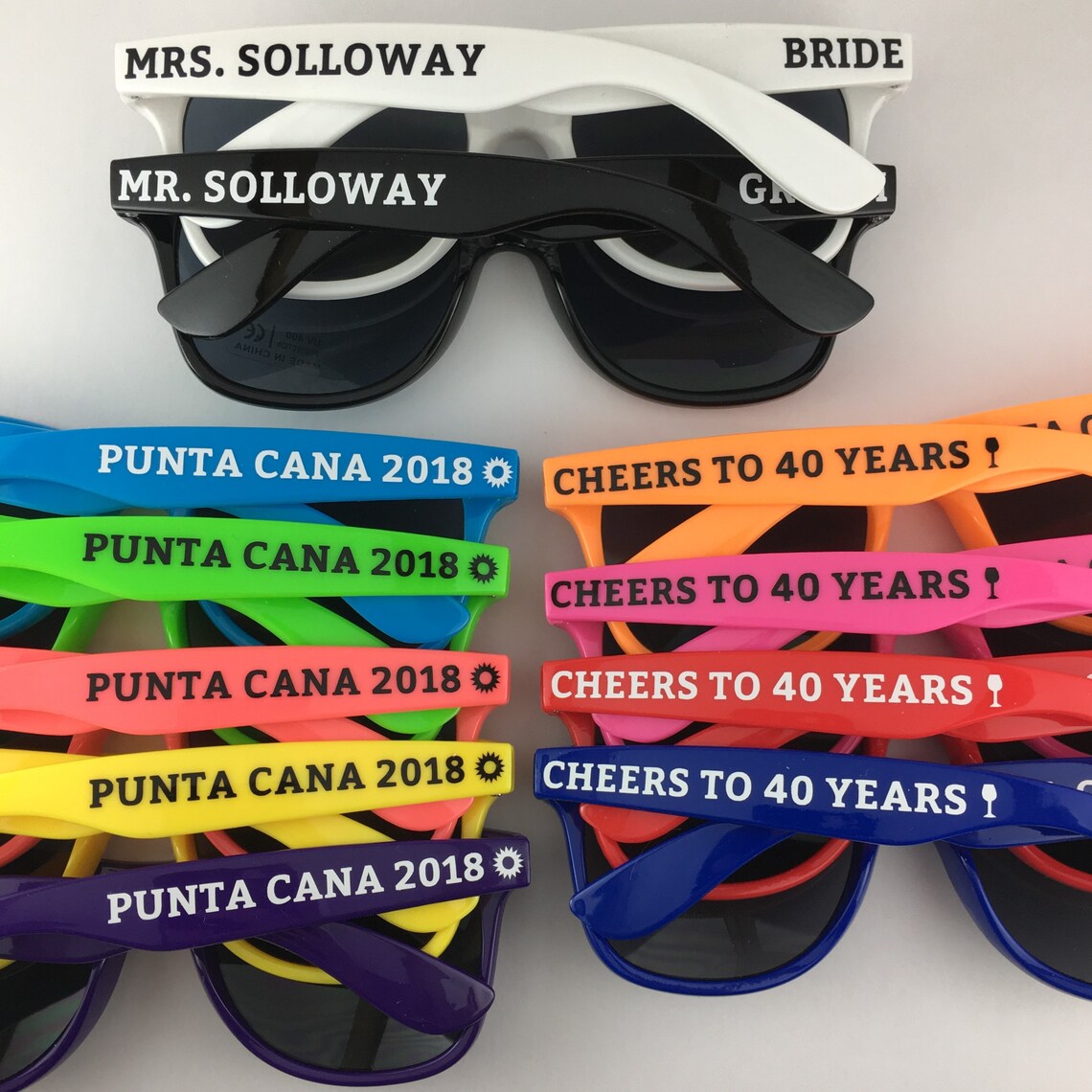 Party Sunglasses Personalized Sunglasses Wedding Favors Etsy