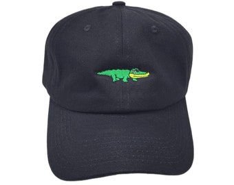 Micro Gator Black Dad Hat