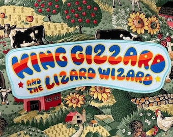 King Gizzard and the Lizard Wizard Patch 11" x 3.8"