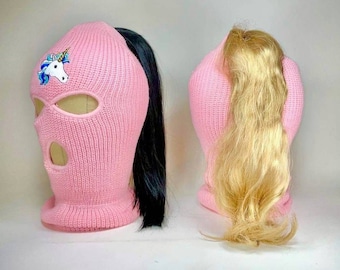 Ponytail Ski Mask Custom Balaclava