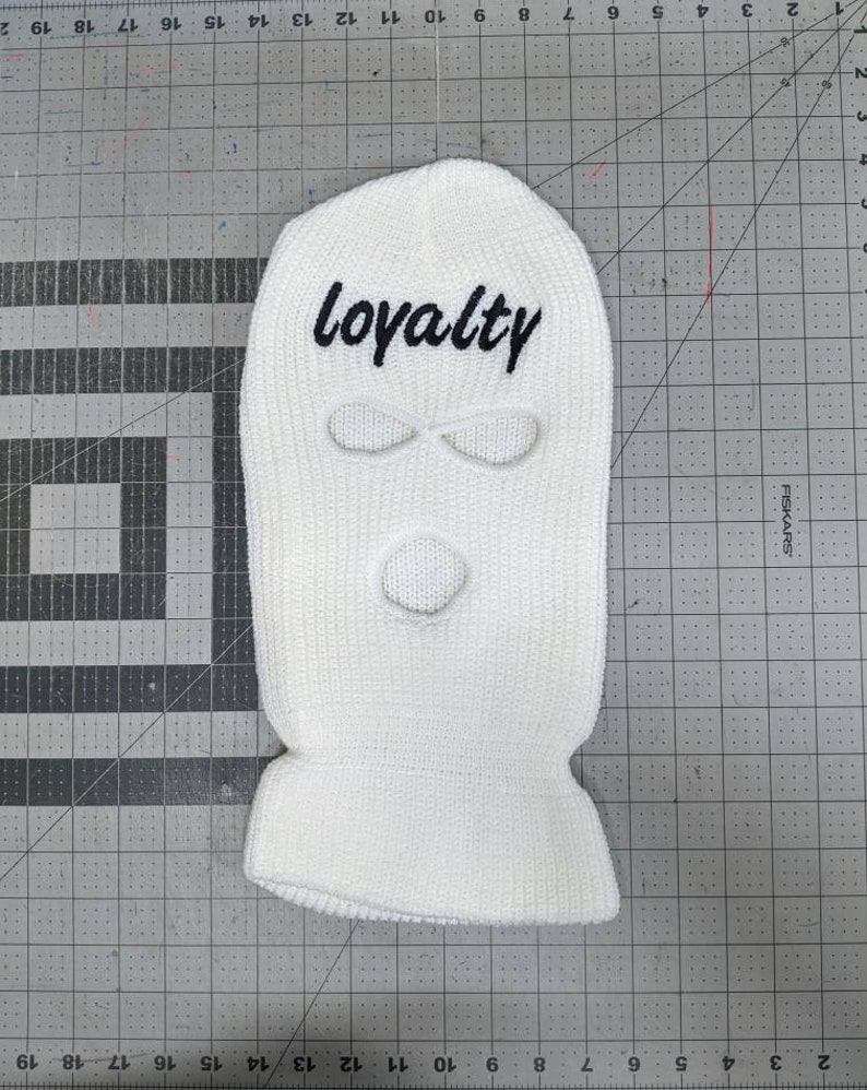 Ski Mask White Custom Balaclava Etsy