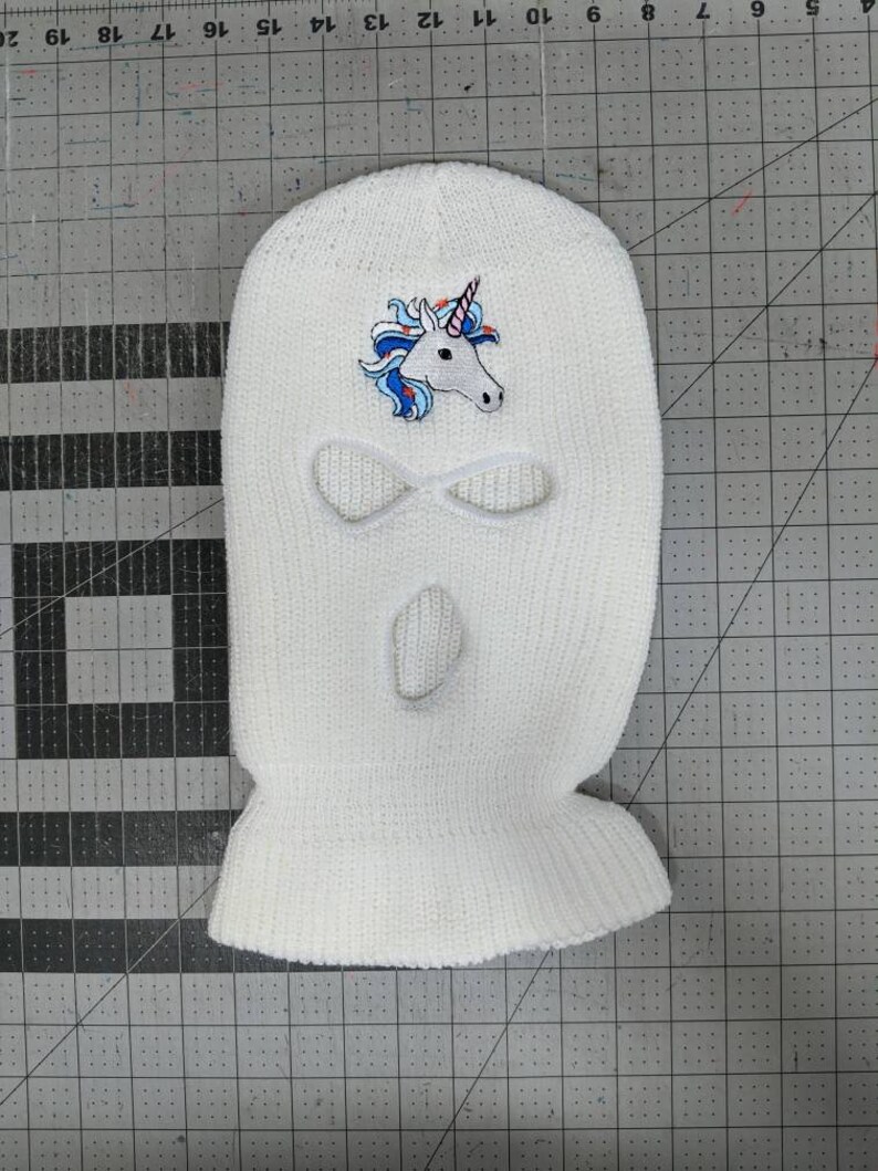 Ski Mask White Custom Balaclava Etsy