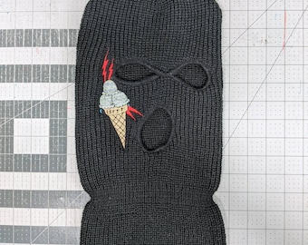 Ice Cream Cone Ski Mask Guwop Tattoo Balaclava
