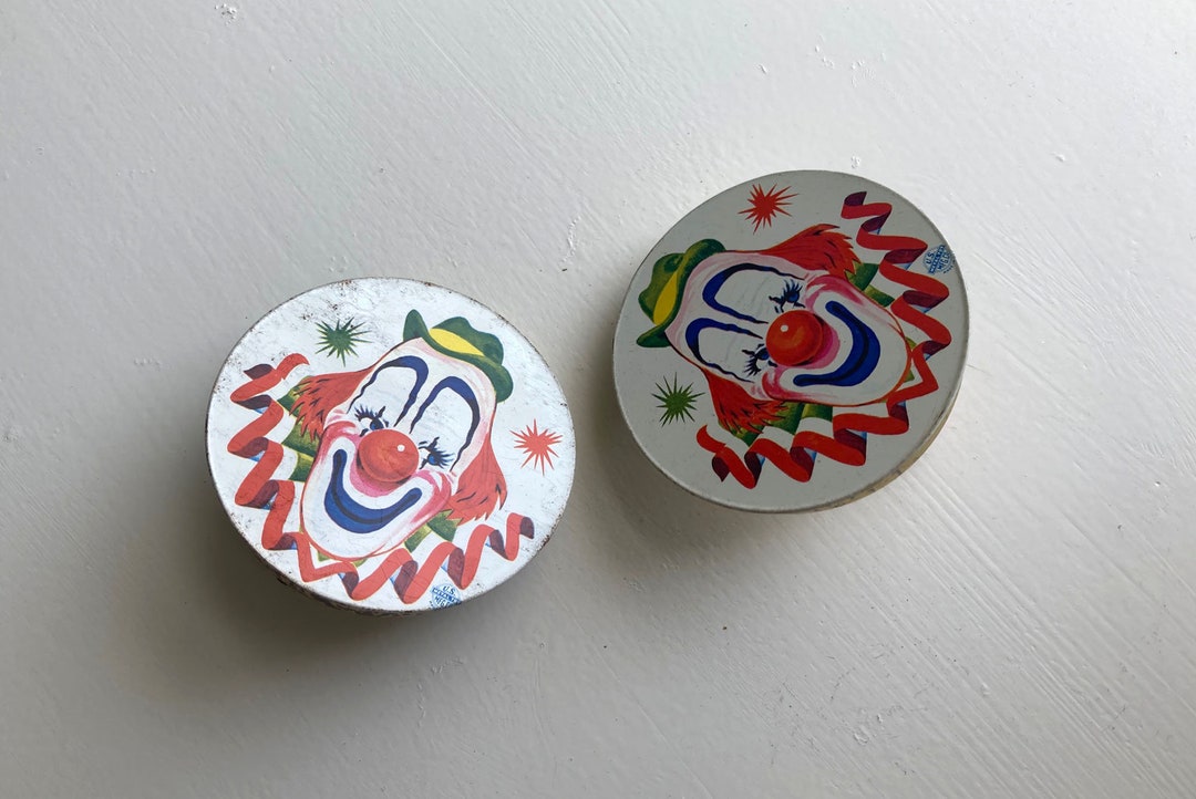 Antique Clown Noisemakers Vintage Clown Noisemakers Party Etsy