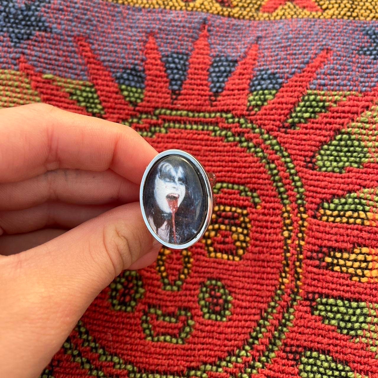 Gene Simmons Kiss Ring | Handmade Image Ring | Americana Inspired 