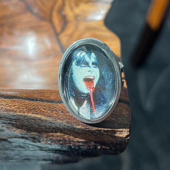 Gene Simmons Kiss Ring | Handmade Image Ring | Americana Inspired