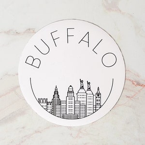 Buffalo Magnet, Buffalo Sticker, City of Buffalo, Buffalo Architecture, Buffalove, Buffalo Buildings, Buffalo NY, Buffalo Gift