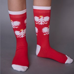 Polish Eagle Socks, Polish Gift, Polish Falcon, Poland, Polish Princess