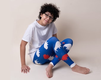 Red and Blue Buffalo Leggings, Buffalo NY, RWB Buffalo, Buffalove, Baby Gift, Baby Leggings, Buffalo Leggings, Lets Go Buffalo, Leggings