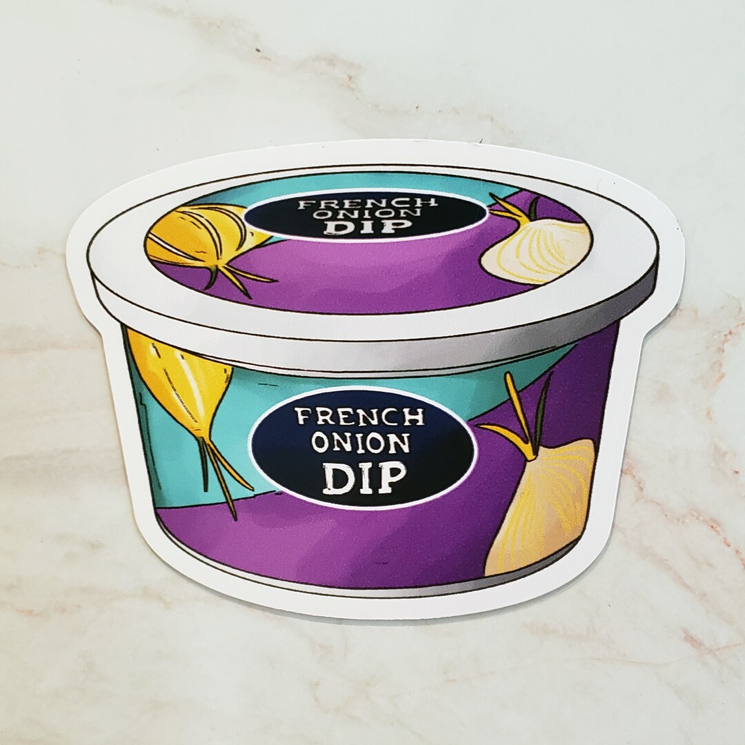 French Onion Dip Magnet, French Onion Dip Sticker, Chips and Dip ...