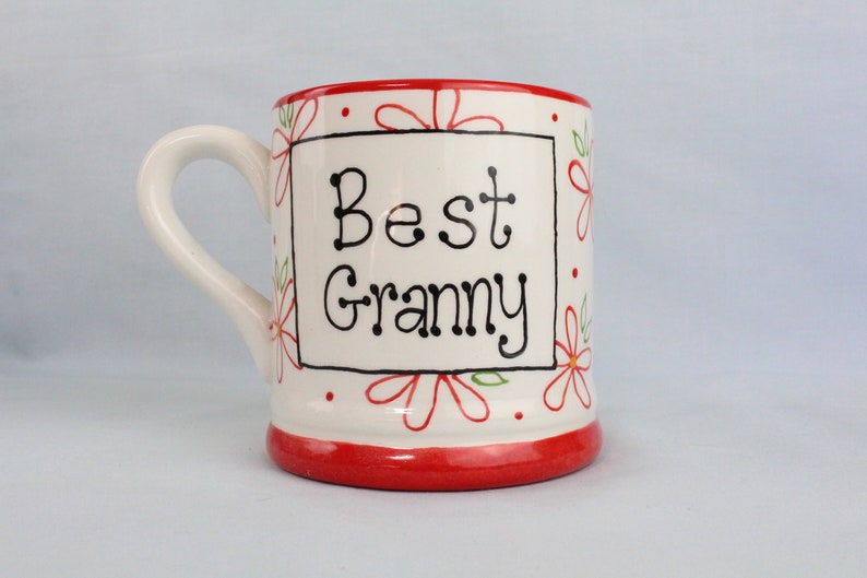 Best Mug Personalised Ceramic, Pottery, Gift, Unique Present, Valentine's Day, Mother's Day, Father's Day, Mum, Girlfriend, Nan, Wife image 8