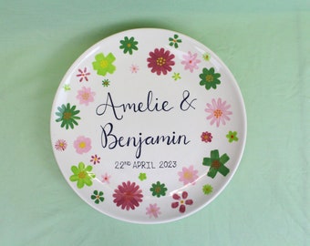 Wedding Floral Celebration Plate