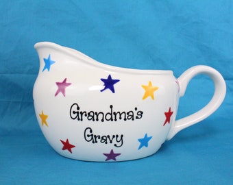 Gravy Jug With Stars Design - Sauce, Juice, Roast Dinner, Tableware, Kitchen, Fun Dinner, Food, Meals, Eating