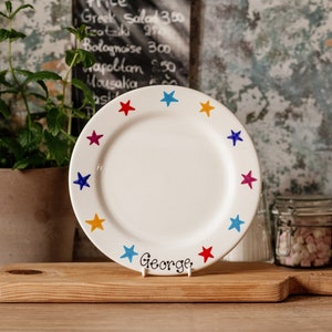 Children&#39;s or Adults Dining Set With Multicoloured Stars Design - Cutlery, Plate, Bowl, Mug, Tableware, Kitchen, Dinner, Food, Meals, Eating