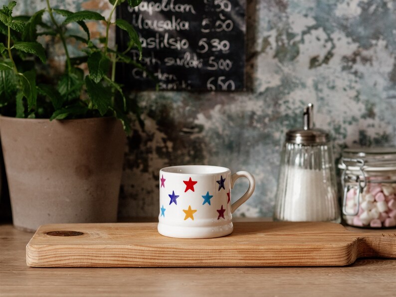 Ensemble de salle à manger pour enfant ou adulte avec étoiles multicolores Couverts, assiette, bol, tasse, vaisselle, cuisine, dîner, nourriture, repas, repas image 6