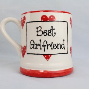 Best Mug Personalised Ceramic, Pottery, Gift, Unique Present, Valentine's Day, Mother's Day, Father's Day, Mum, Girlfriend, Nan, Wife image 3