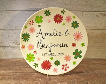 Wedding Floral Celebration Plate