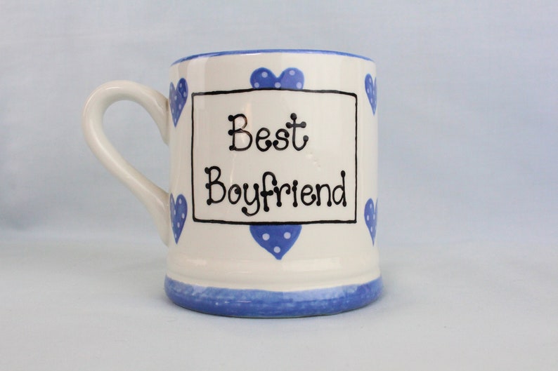 Best Mug Personalised Ceramic, Pottery, Gift, Unique Present, Valentine's Day, Mother's Day, Father's Day, Mum, Girlfriend, Nan, Wife image 6