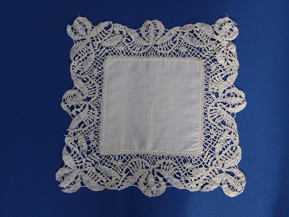 antique lace handkerchief