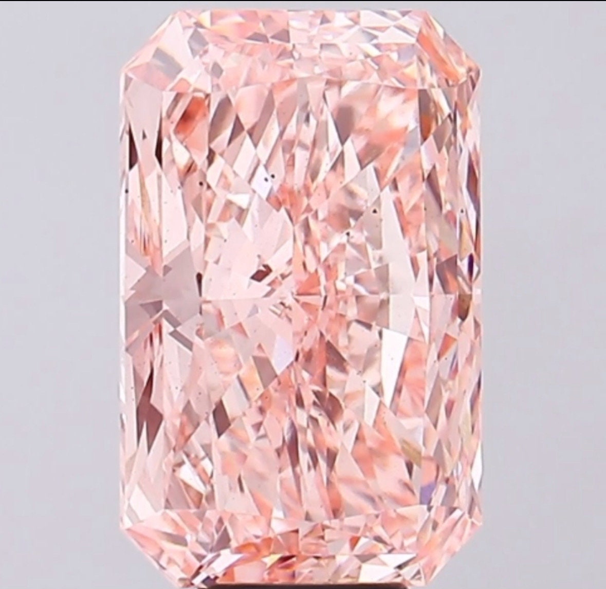 IGI Certified 10.01 ct Lab Grown Fancy Vivid Pink Diamond