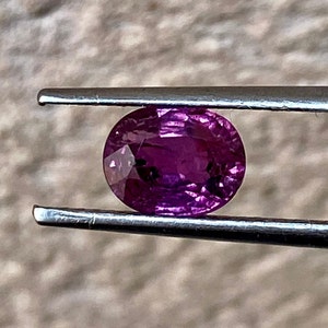 PURPLE PINK SAPPHIRE, Oval Cut Sapphire, Natural Sapphire, Unique Small 1.75 Carats No Heat Ceylon Sapphire Stone for Making jewelry image 9