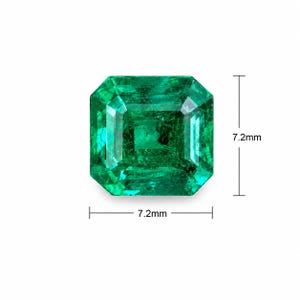 Natural Emerald Gemstone | 2.52 Carat Square Cut for Jewelry Making image 5