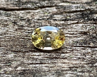 Lemon Yellow Sapphire: 0.97 Carat Certified Ceylon Gemstone