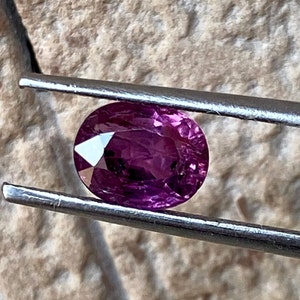 PURPLE PINK SAPPHIRE, Oval Cut Sapphire, Natural Sapphire, Unique Small 1.75 Carats No Heat Ceylon Sapphire Stone for Making jewelry image 6