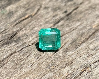 Natural Green,Parrot Green Emerald Square Fancy, Natural Emerald Square, Emerald Fancy,2.02 Carats Top Quality Emerald Zambian Emerald