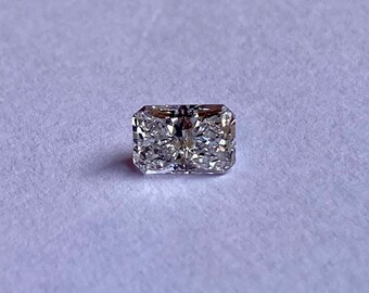 Emerald Cut CVD Diamond 0.73 CT: Solitaire Ring Stone 6.3x4.3 MM