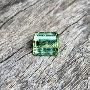 Natural Green Tourmaline | Mint Green Color | 5.90 Cartas | Loose Gemstone | Emerald Cut | Natural Gemstone For Jewelry Making