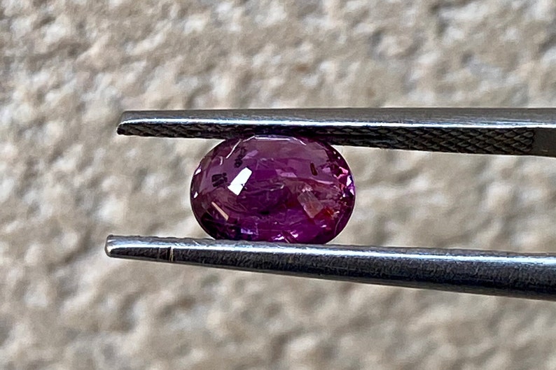 PURPLE PINK SAPPHIRE, Oval Cut Sapphire, Natural Sapphire, Unique Small 1.75 Carats No Heat Ceylon Sapphire Stone for Making jewelry image 10