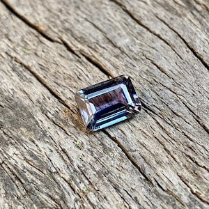 Unheated Emerald Cut Tanzanite: 2.52 Carat Color Change Gemstone