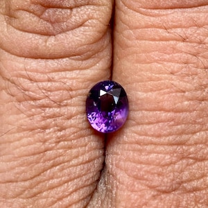 Natural Purple Spinel Gemstone: 1.55 Carat Oval Cut, Jewelry Making