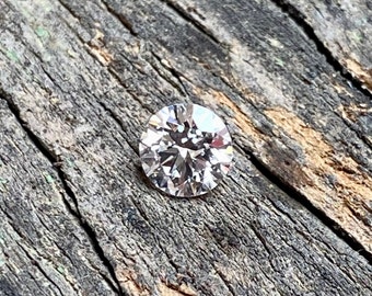 0.63 CT Round Brilliant CVD Diamond: Solitaire Engagement Ring