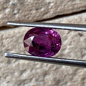 PURPLE PINK SAPPHIRE, Oval Cut Sapphire, Natural Sapphire, Unique Small 1.75 Carats No Heat Ceylon Sapphire Stone for Making jewelry image 4