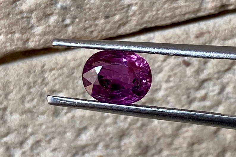 PURPLE PINK SAPPHIRE, Oval Cut Sapphire, Natural Sapphire, Unique Small 1.75 Carats No Heat Ceylon Sapphire Stone for Making jewelry image 4