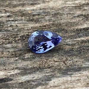 Natural Pear Tanzanite, 2.10 Carats: Rare Zoisite Gemstone