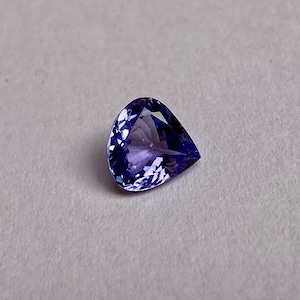 Pear Cut Tanzanite Gemstone: 2.37 Carats, Purple Zoisite from Tasmania