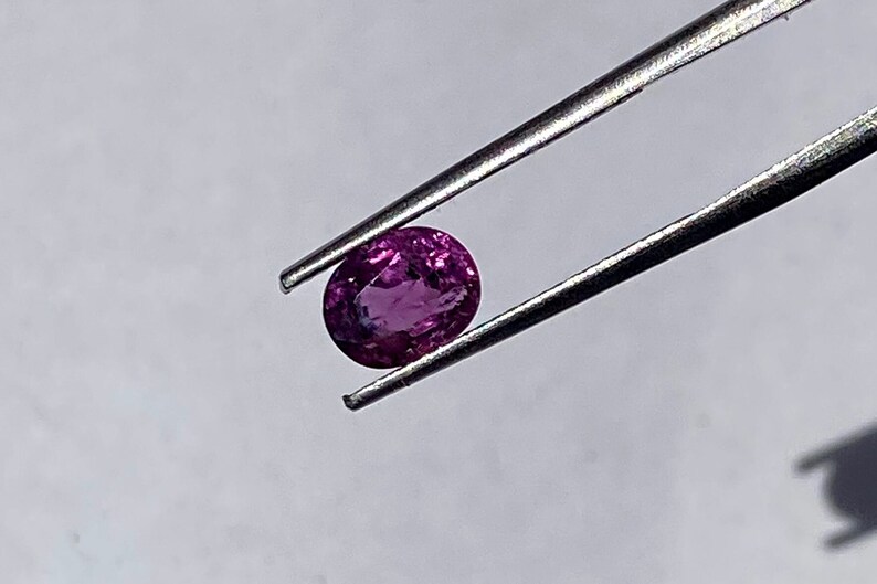 PURPLE PINK SAPPHIRE, Oval Cut Sapphire, Natural Sapphire, Unique Small 1.75 Carats No Heat Ceylon Sapphire Stone for Making jewelry image 3