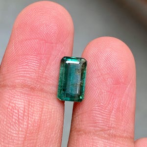 Natural Emerald | 3.27 Carats | Long Emerald Cut Emerald | 11.1 x 6.8 MM | Loose Zambian Mine Emerald | May Birthstone