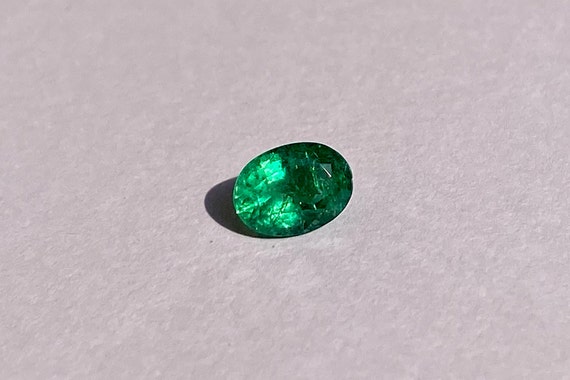 Oval Emerald Gemstone: 1.18 Carat Certified Earth Mined Stone