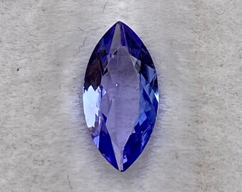 Marquise Cut Tanzanite ,0.95 carats ,10x5 mm ,Natural Tanzanite , Rare Deep Color ,Rare Tanzanite ,Zoisite Tanzanite ,Tasmania Mines