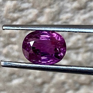 PURPLE PINK SAPPHIRE, Oval Cut Sapphire, Natural Sapphire, Unique Small 1.75 Carats No Heat Ceylon Sapphire Stone for Making jewelry image 7